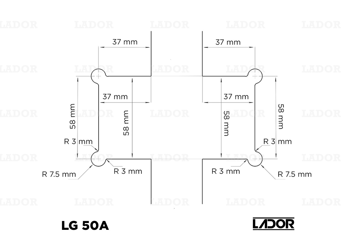 Duş kabin məntəşəsi LADOR LG 50A